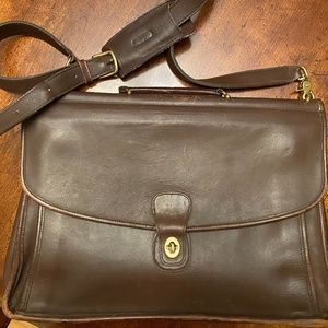 Coach Vintage Beekman Brown Leather Briefcase